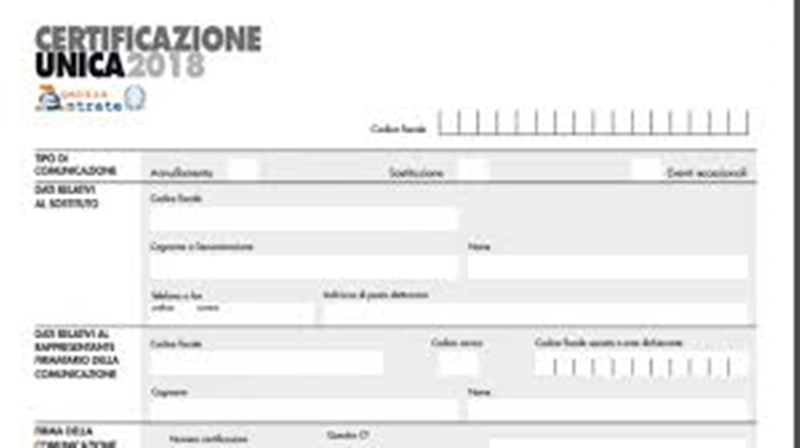 certificazione 2018